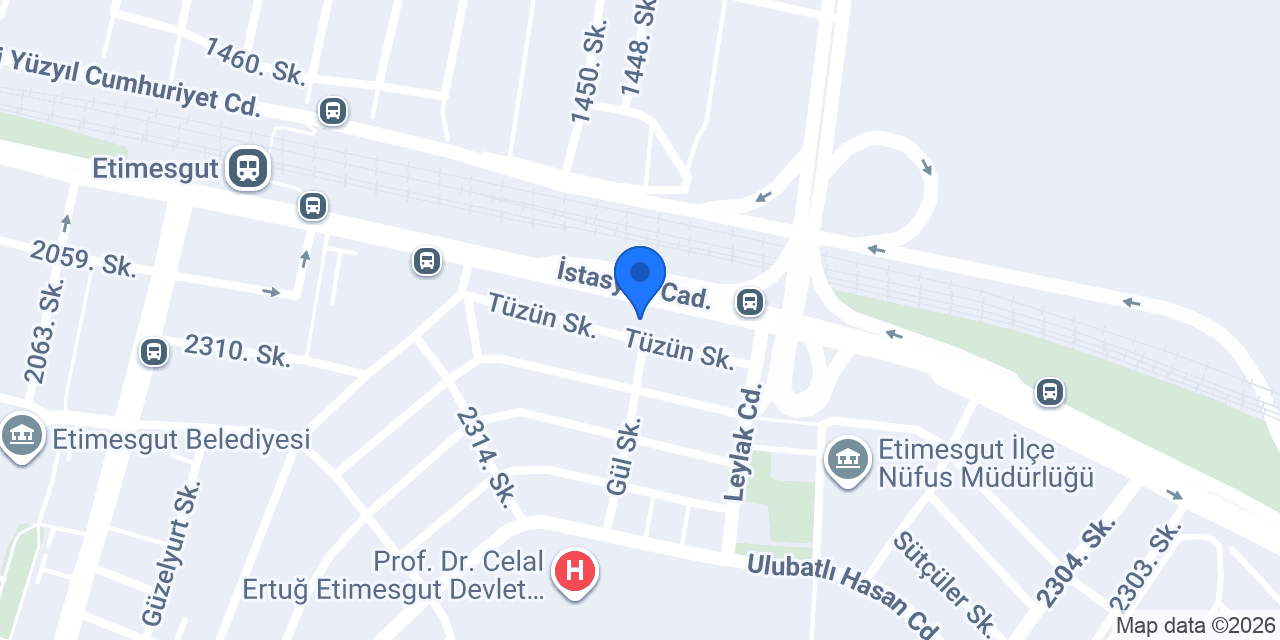 Halkbank Etimesgut Şubesi konumu