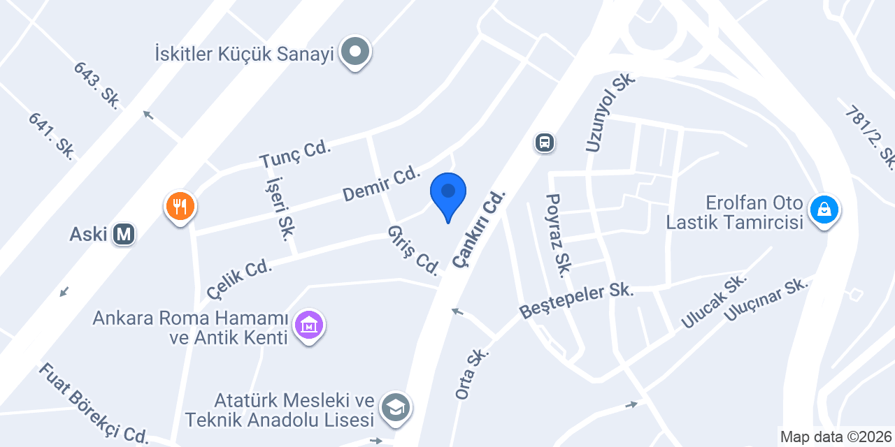 Özkan Yangın konumu