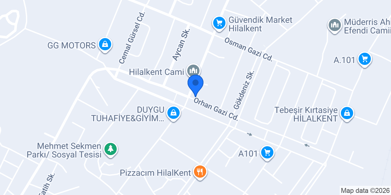 Öz Altın Harman Pastanesi konumu