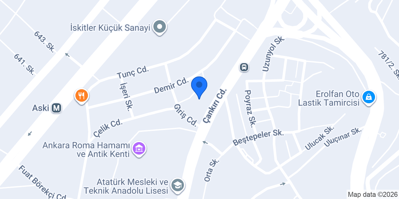 ÖDEMIŞ CIVATA konumu