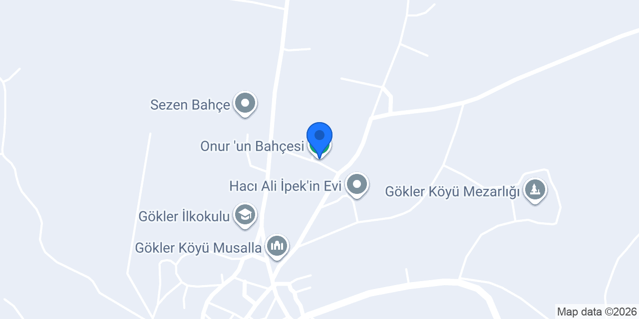 Onur 'un Bahçesi konumu