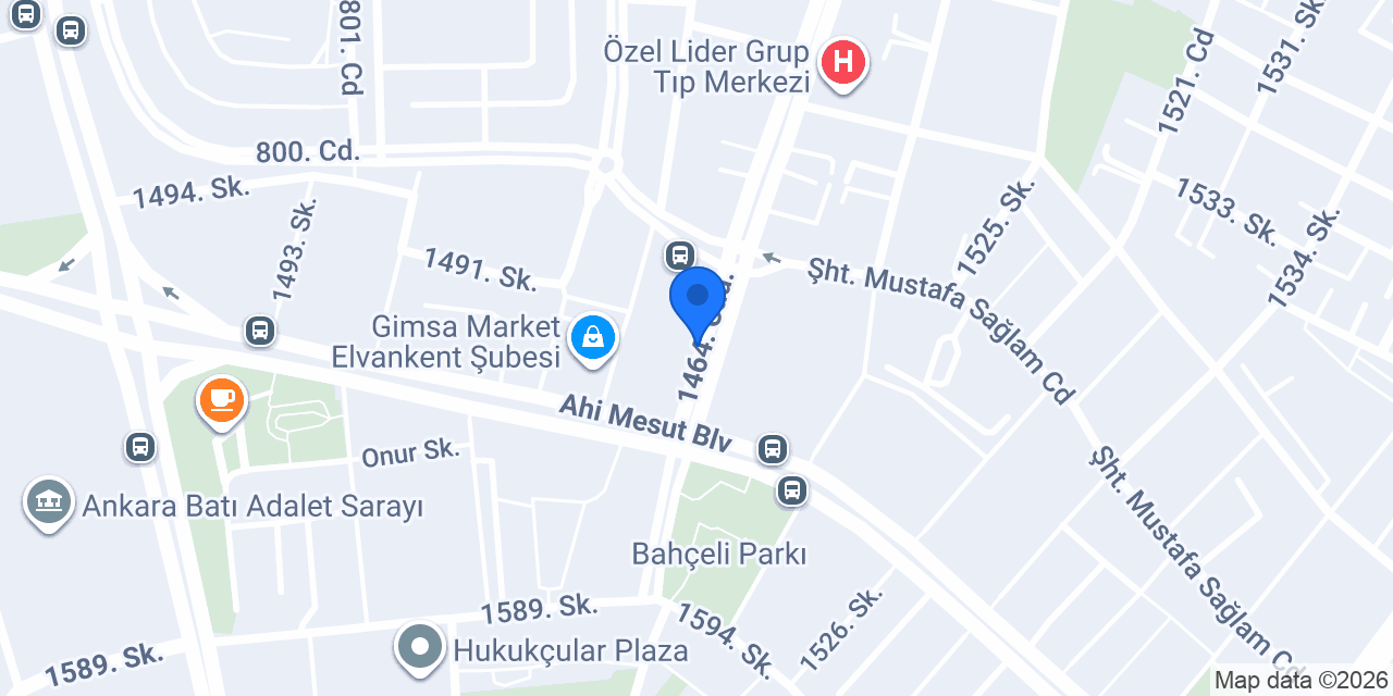 Elvankent Çiçekçi konumu