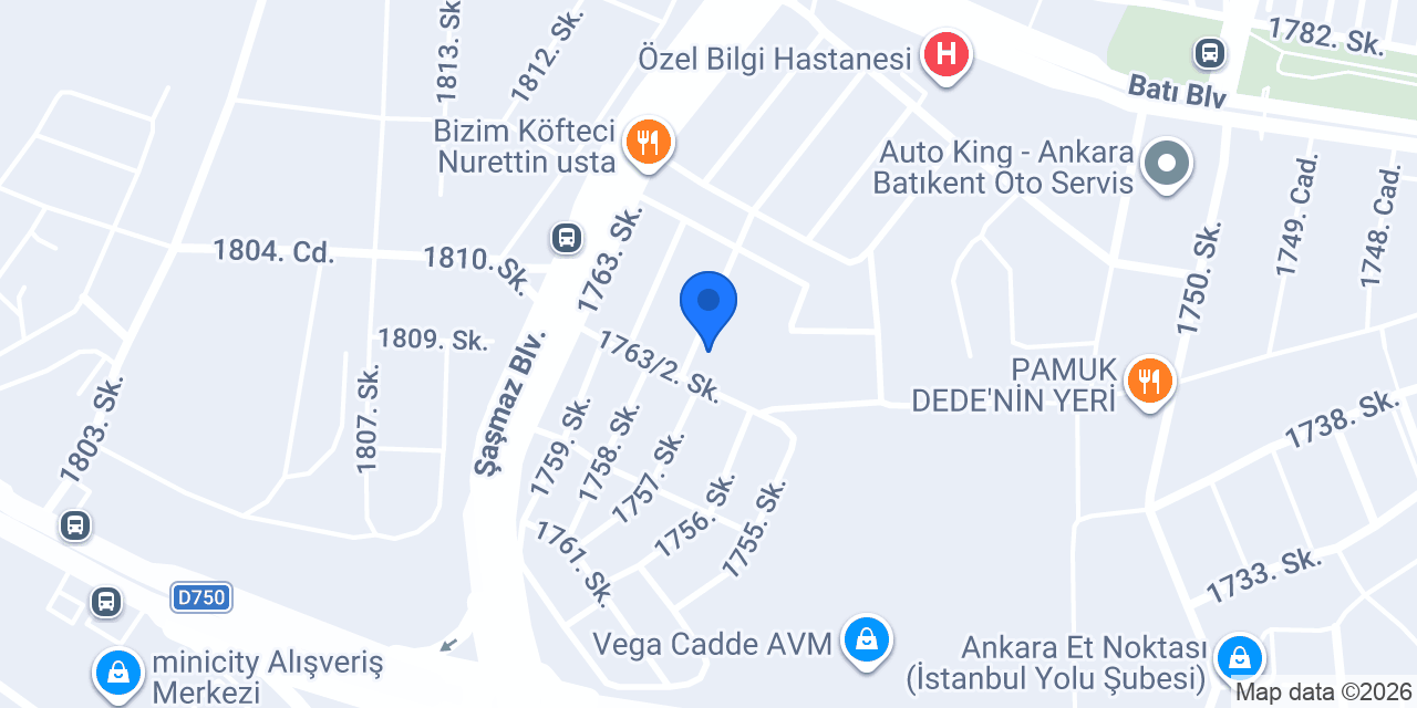 Vossa Oto Yedek Parça konumu