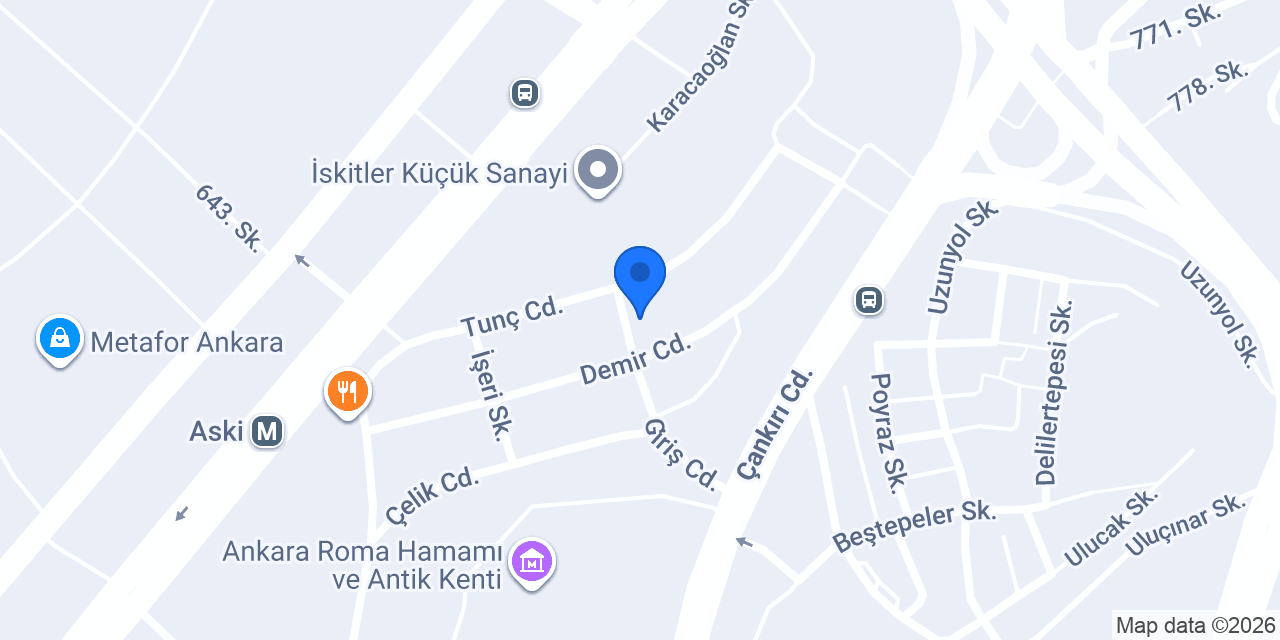 Özgür Market konumu