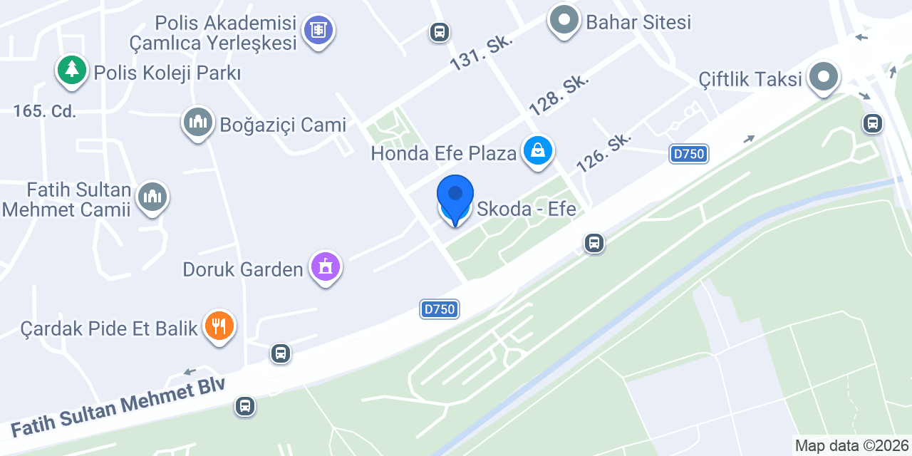 Skoda - Efe konumu