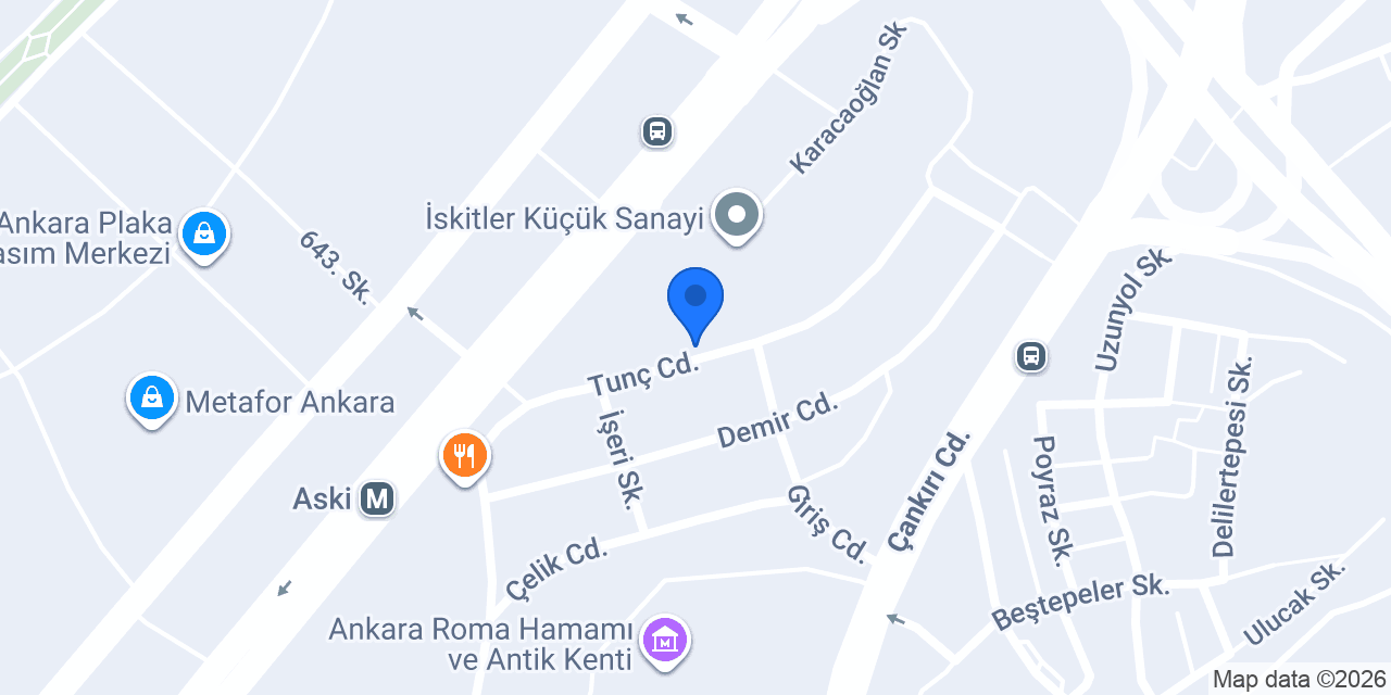 Ankara Hız Sabitleme konumu