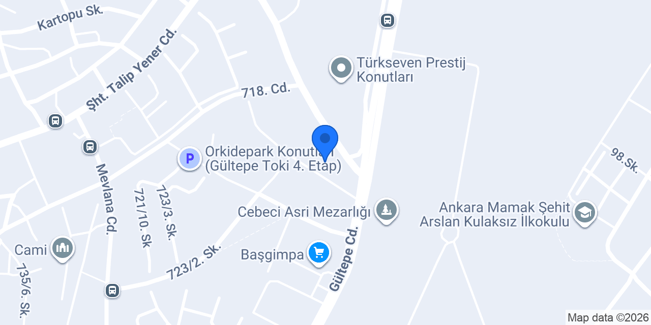 Altındağ İlçe Emniyet Müdürlüğü konumu
