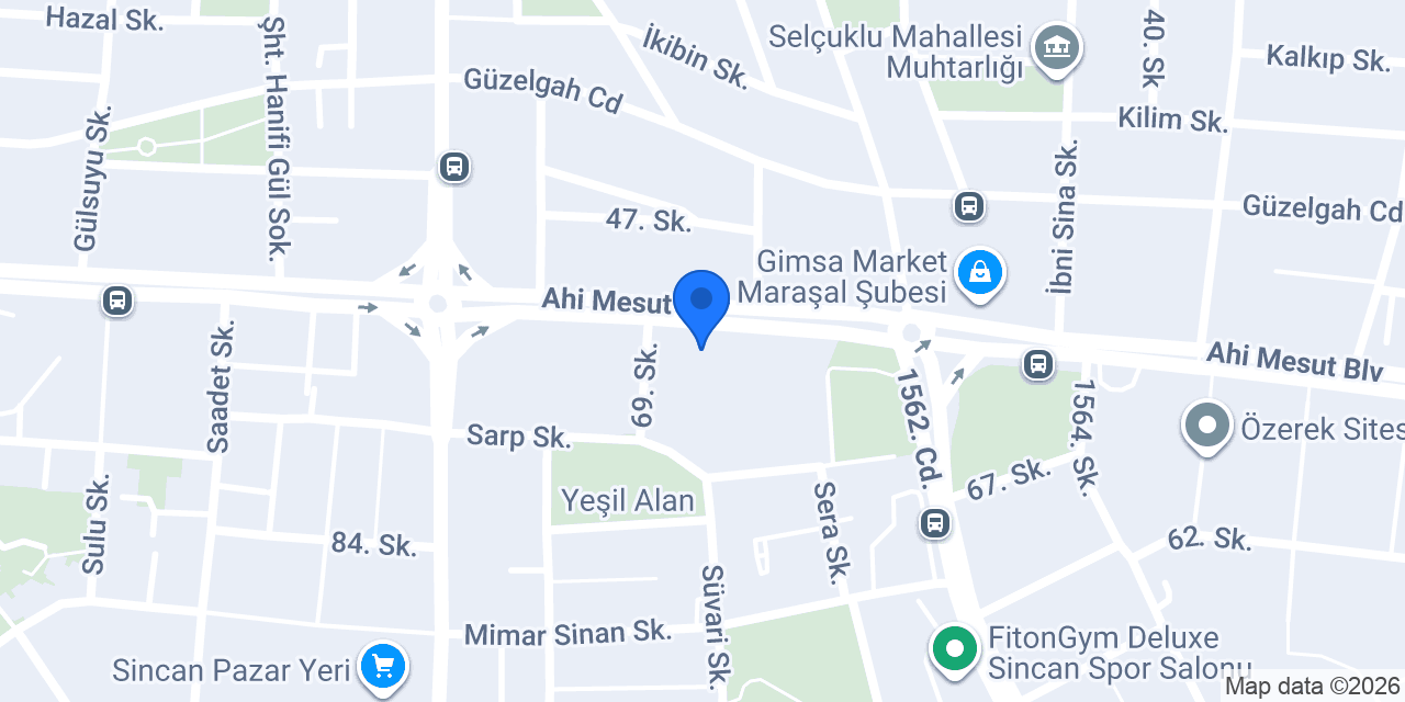 Cadde Cafe Pastane konumu