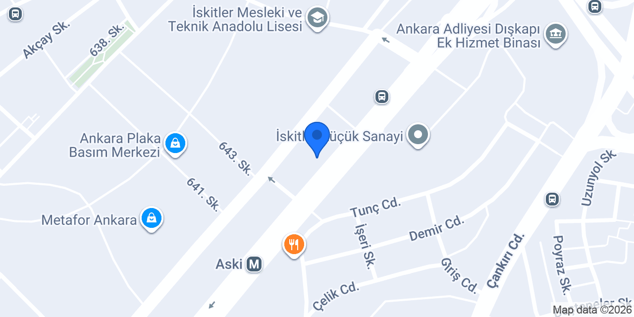 Garanti BBVA Yeni Sanayi Şubesi konumu