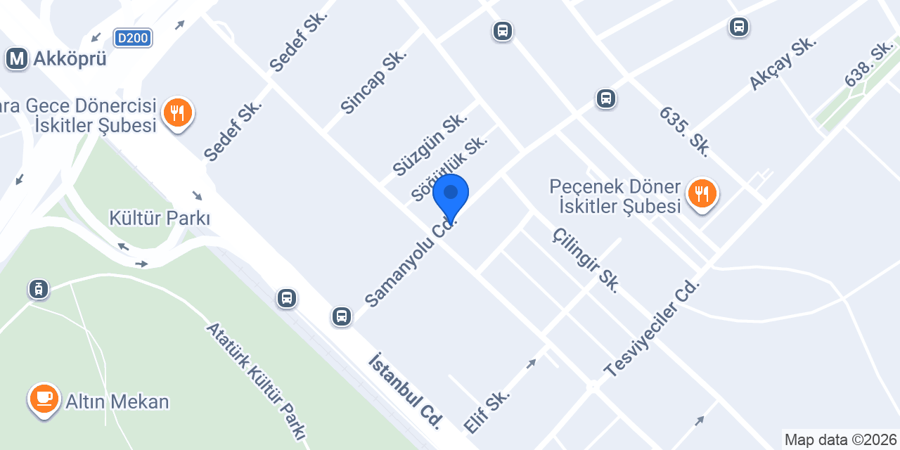 Özlem Otomotiv konumu