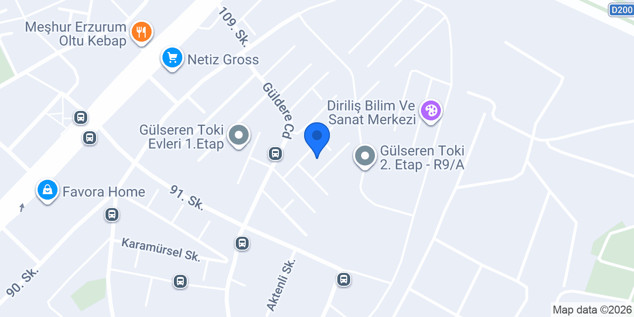 Yıldız erkek kuaförü konumu