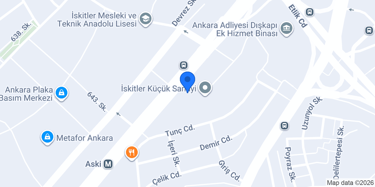 Odak Ankara Kazım Karabekir Oto Ekspertiz konumu