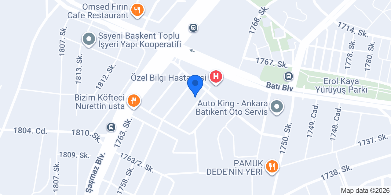Karaca Rot Balans konumu
