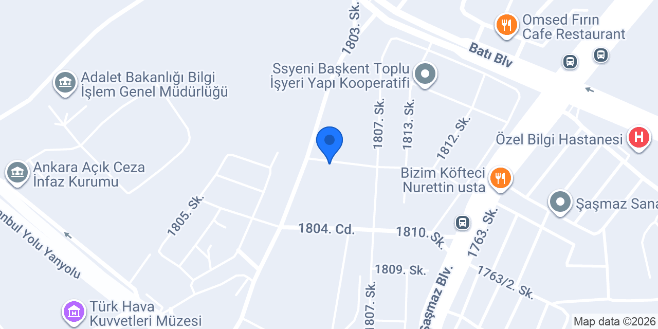 Özgür Mekanik Ankara konumu