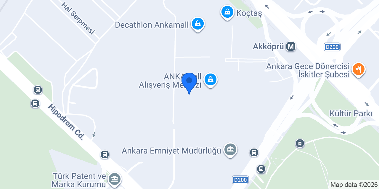 Hatemoğlu ANKAmall AVM konumu