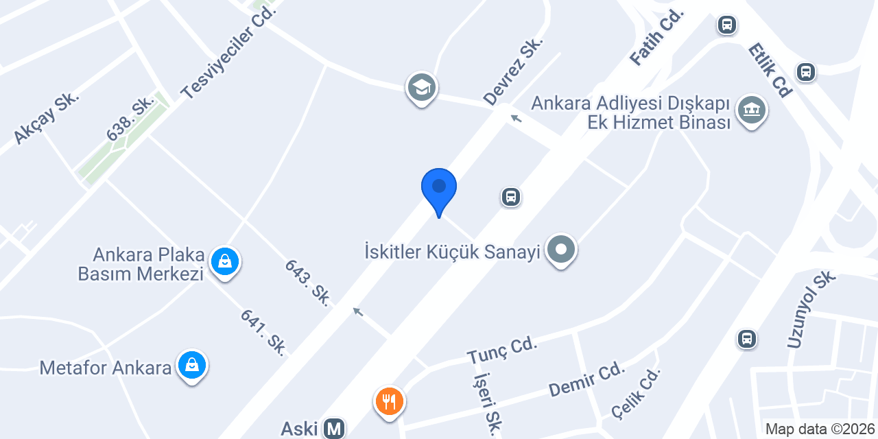 Semay Matbaacılık konumu