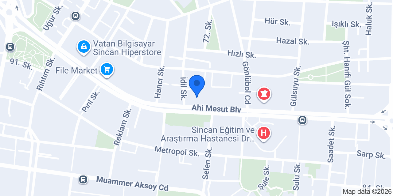 Sincan Emlakçı ZenTa Gayrimenkul konumu