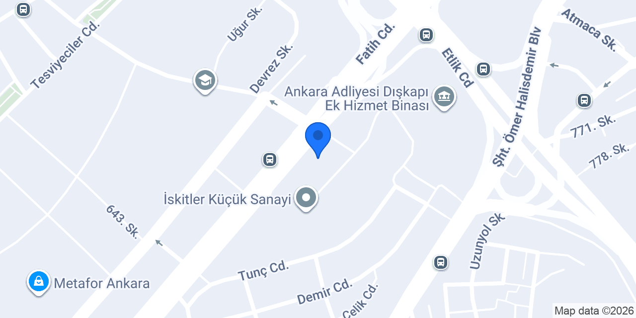 Naci Bakır Continental Oto Lastik konumu
