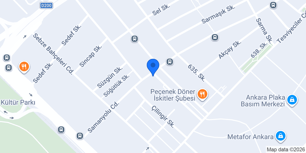 Ozce Depo 1 konumu