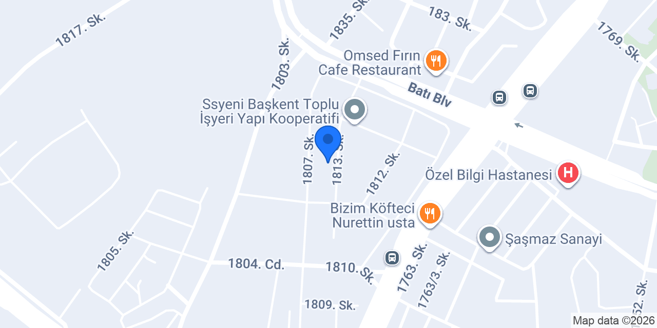 Öz Ford Servis - Ankara konumu