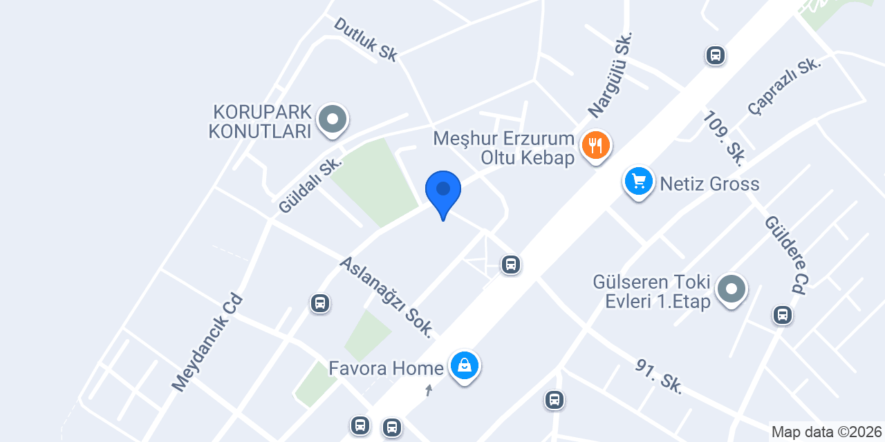 İşleyen Modern konumu