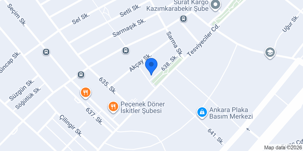 Güler Yapı Market konumu