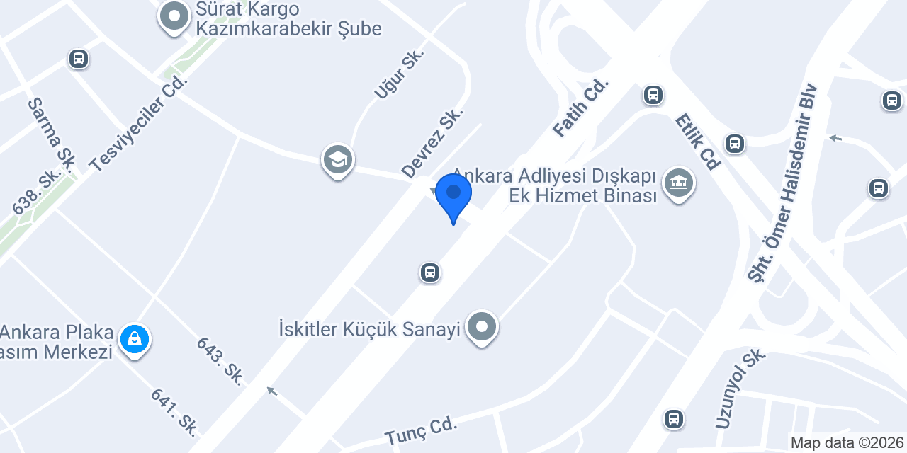 Pilot Garage Ankara Oto Ekspertiz İskitler konumu