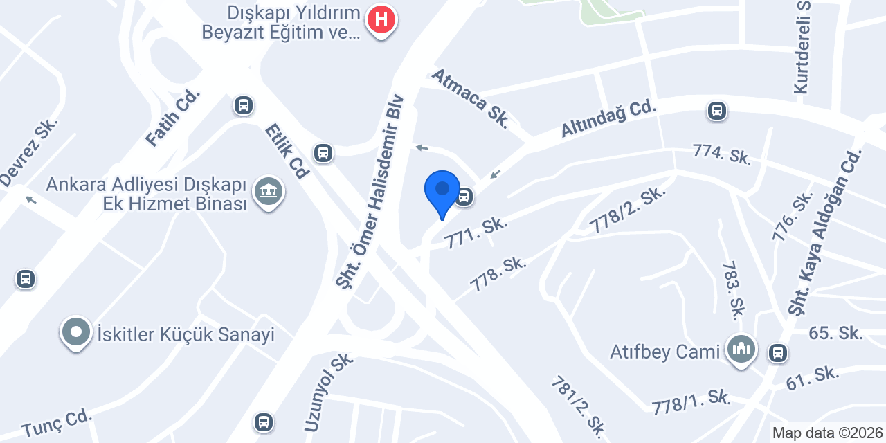 Park Otel konumu