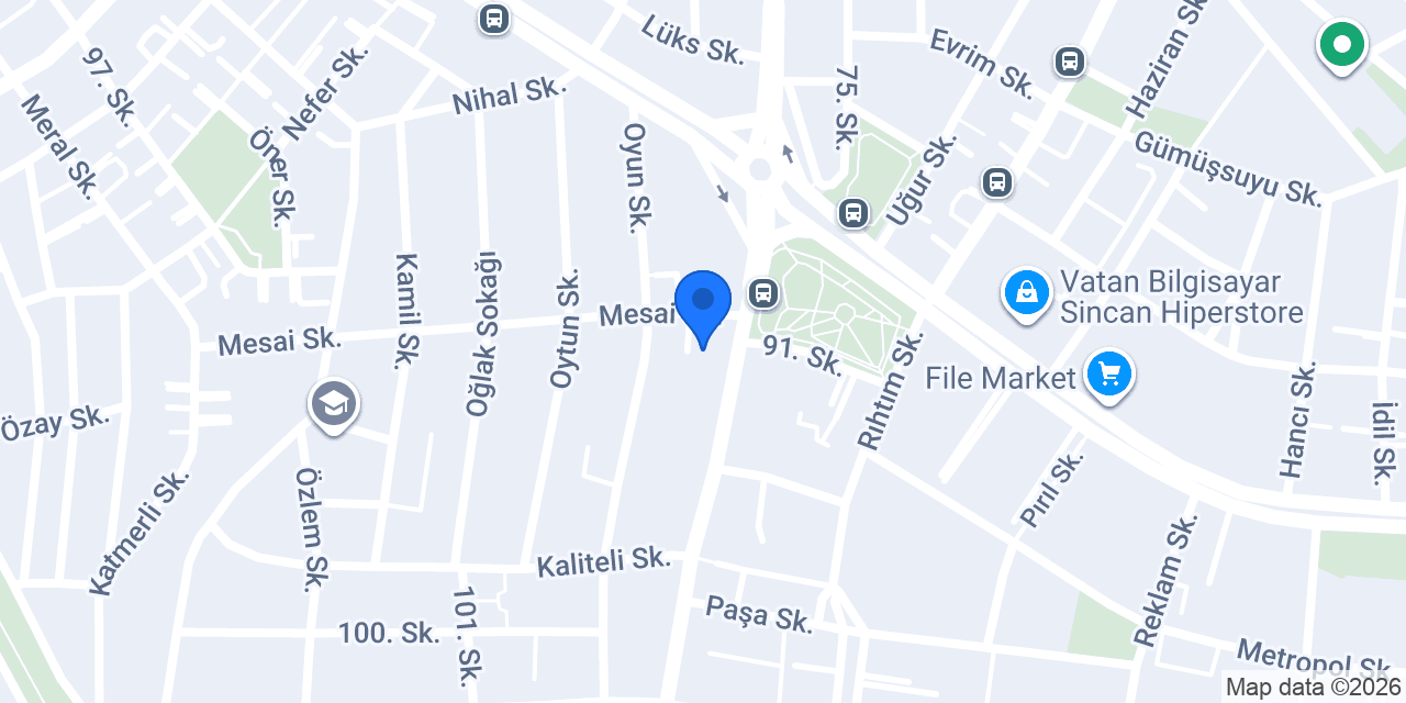 İsme Mobilya Sincan konumu