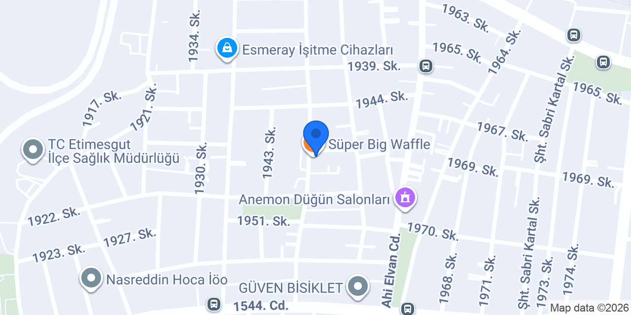 Süper Big Waffle konumu