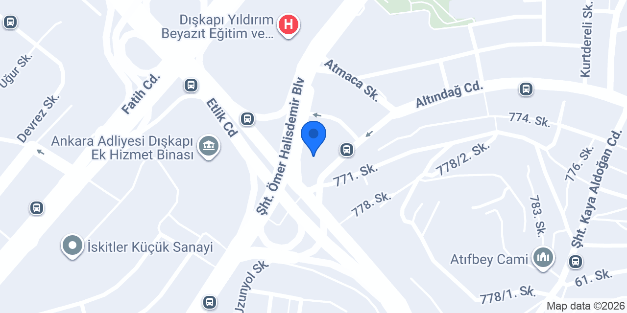 Altındağ Sürücü Kursu konumu