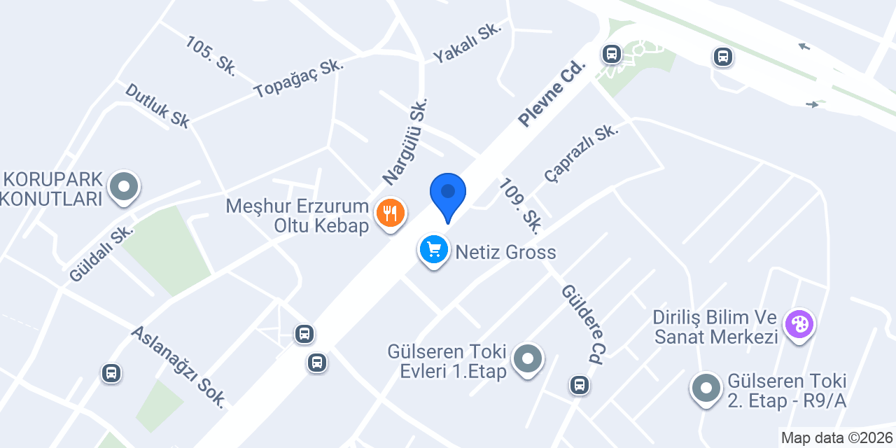 Hekahome | Kurtoğlu Mobilya | Diriliş Şubesi konumu