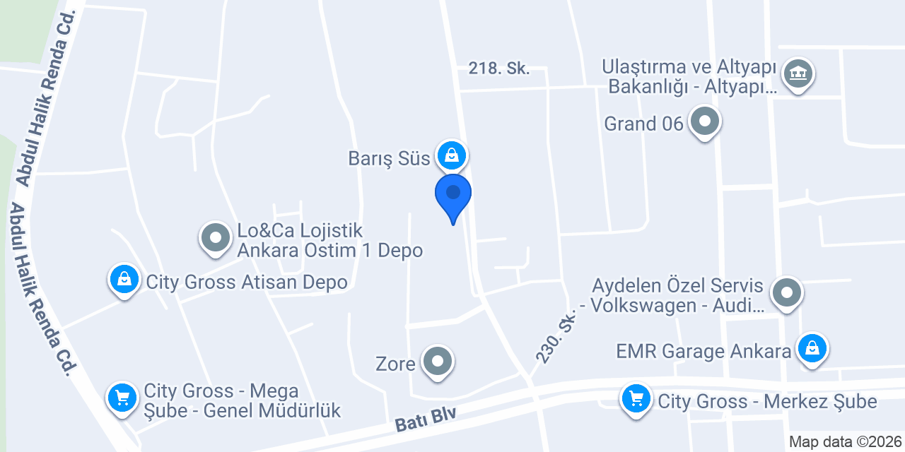 Turpa Pazarlama Ic Ve Dis Tic. Ltd. Şti. konumu