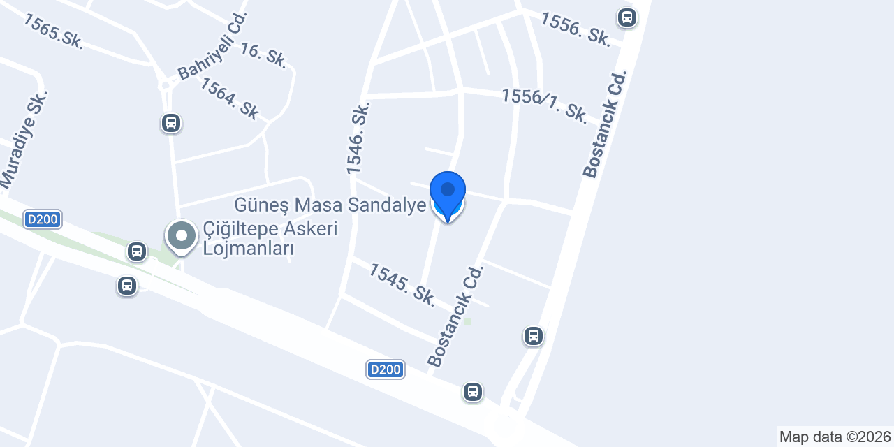 Güneş Masa Sandalye konumu