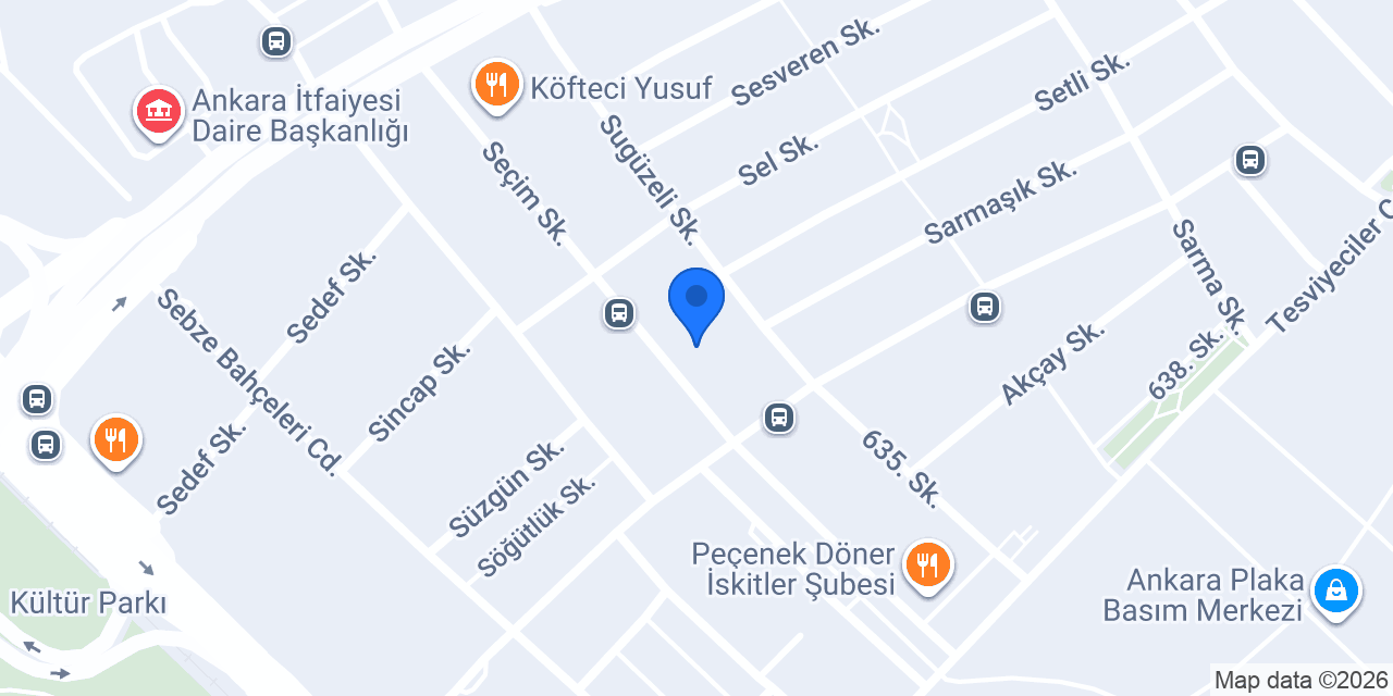YÜCEL OTO PLAZA konumu