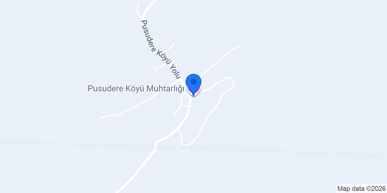 Pusudere Köyü Muhtarlığı konumu