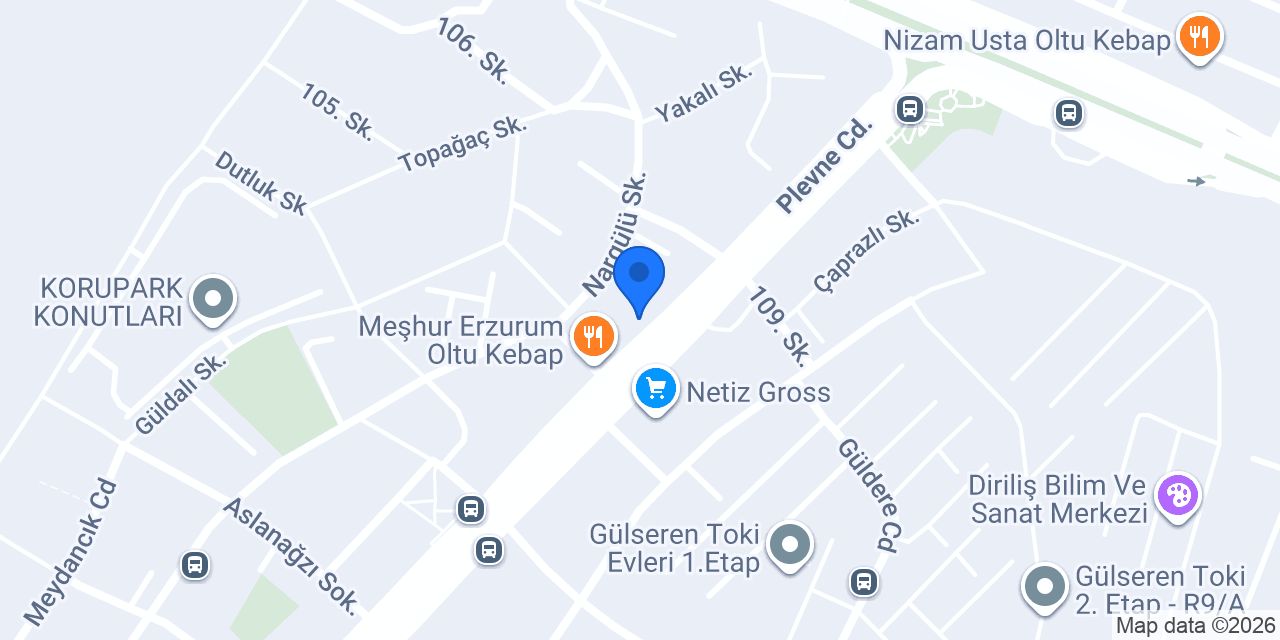 İsmet Mobilya konumu