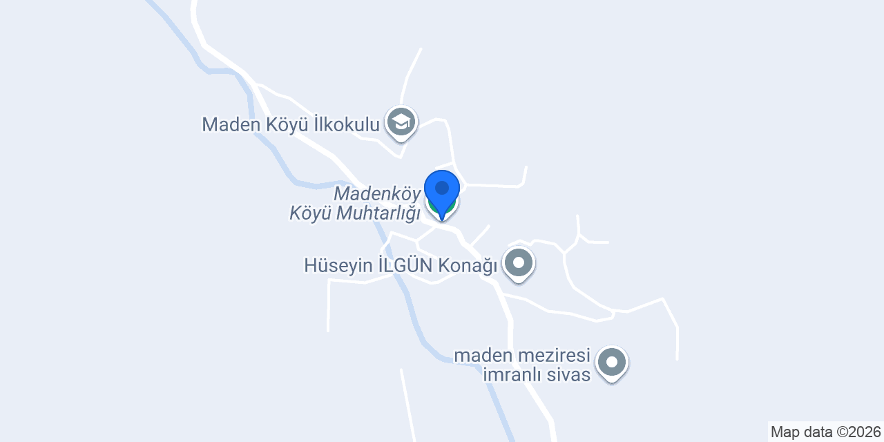 Madenköy Köyü Muhtarlığı konumu