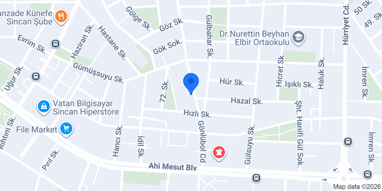 Oba Dondurma Sarayı konumu