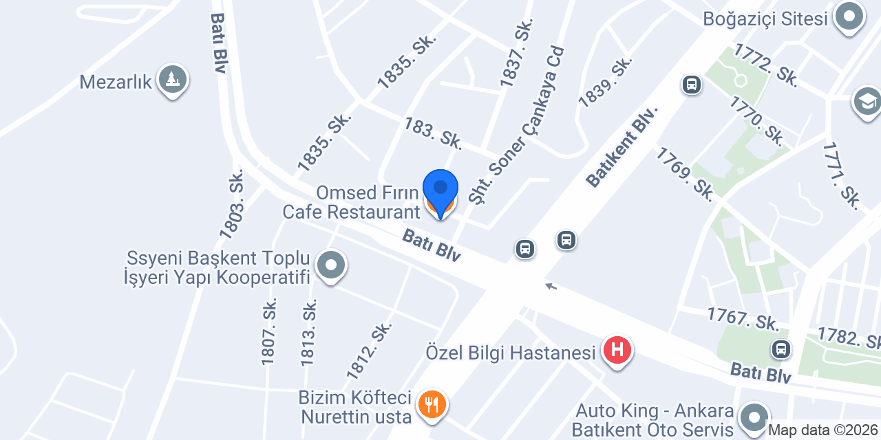 Omsed Fırın Cafe Restaurant konumu