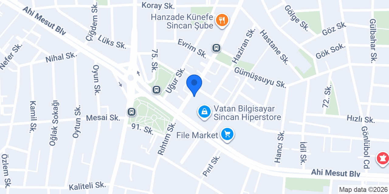 Sincan Safa Erkek Kuaförü konumu