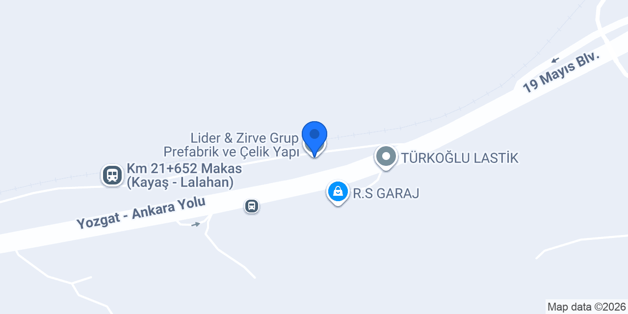 Lider & Zirve Grup Prefabrik ve Çelik Yapı konumu