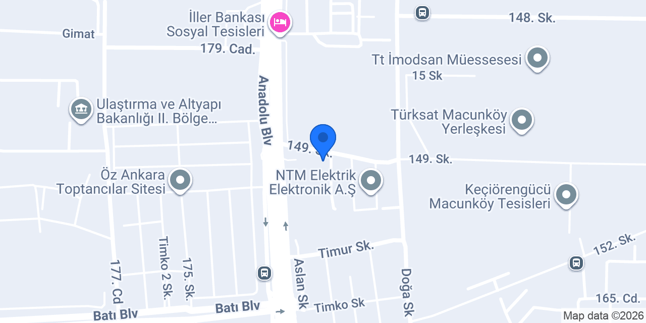 Vakıf Katılım Başkent Ticari Şubesi konumu