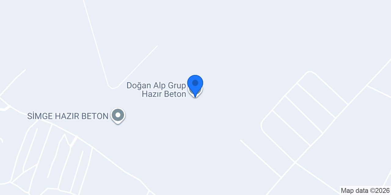 Doğan Alp Grup Hazır Beton konumu