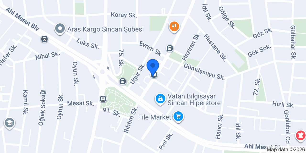 Evren Güneş Sigorta Andiçen Şube konumu