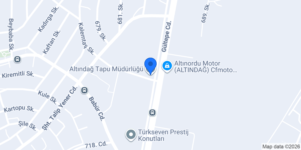 Altındağ Tapu Müdürlüğü konumu