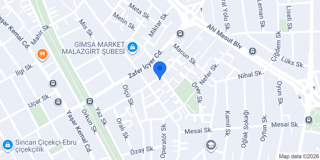 Yılmaz Erkek Kuaförü konumu