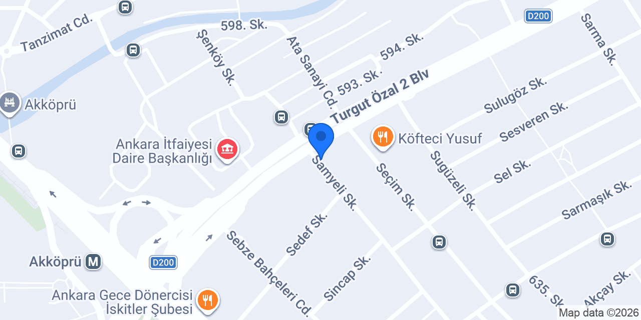 Onse Auto Ekspertiz konumu