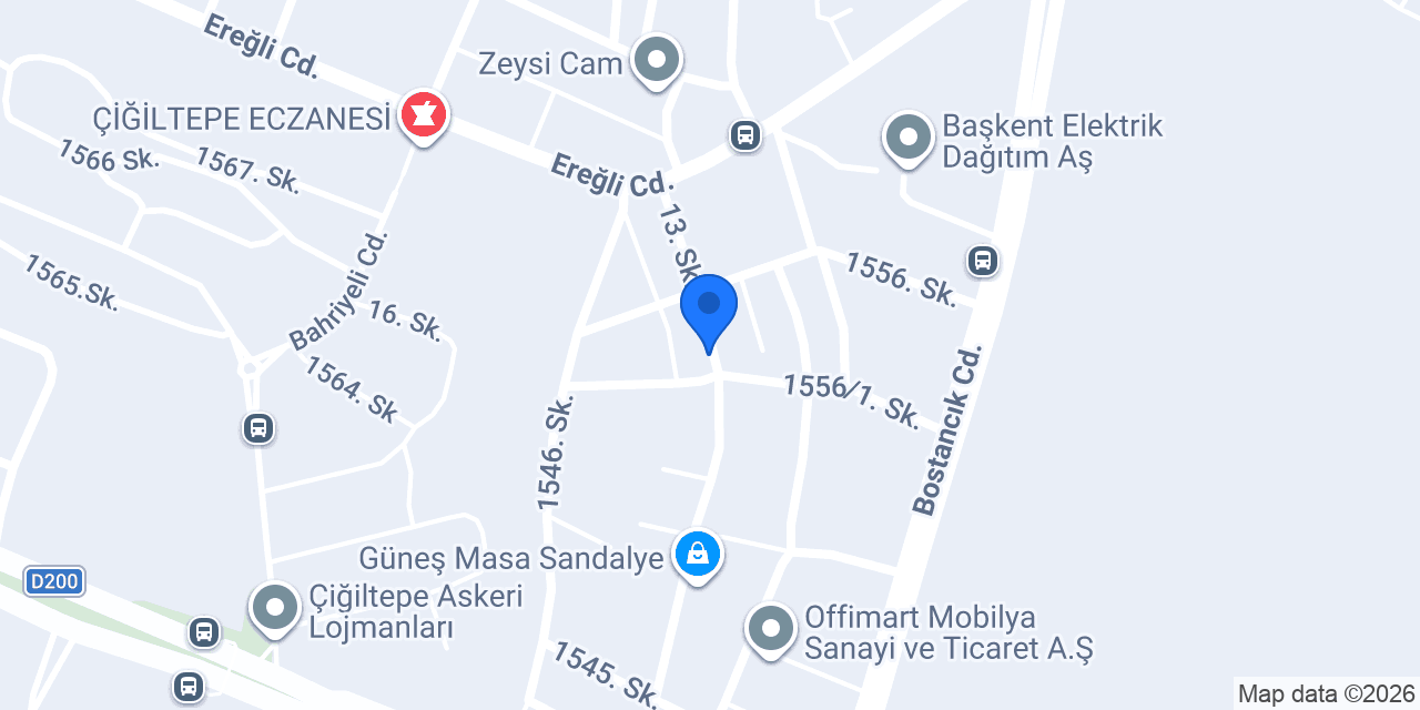 Türker Mobilya Tasarım konumu