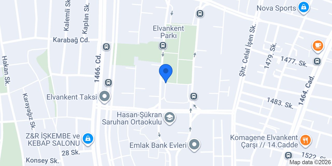 Oses Çiğ Köfte konumu